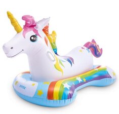 Opblaas unicorn ride-on
