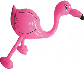 Opblaas flamingo 64 cm